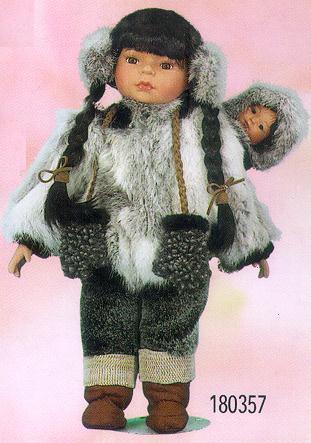 18'' Eskimo with baby