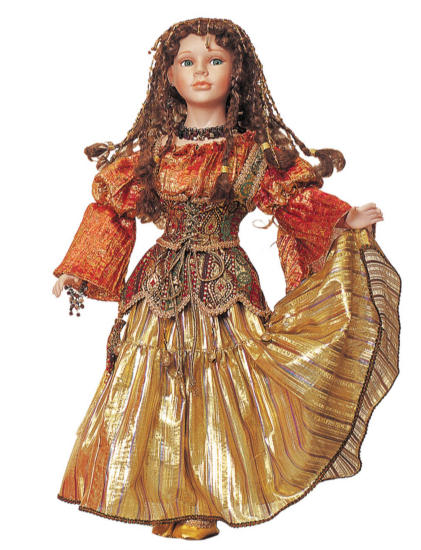 229113 22 Gypsy Porcelain Character Dolls By Traditions Doll Collection